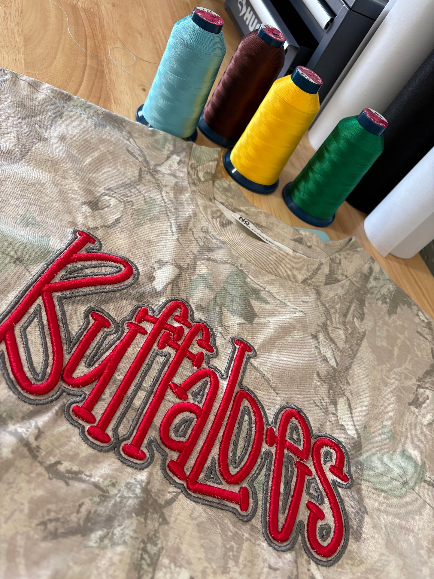 Custom Mascot Embroidery Puff - 2 week turnaround