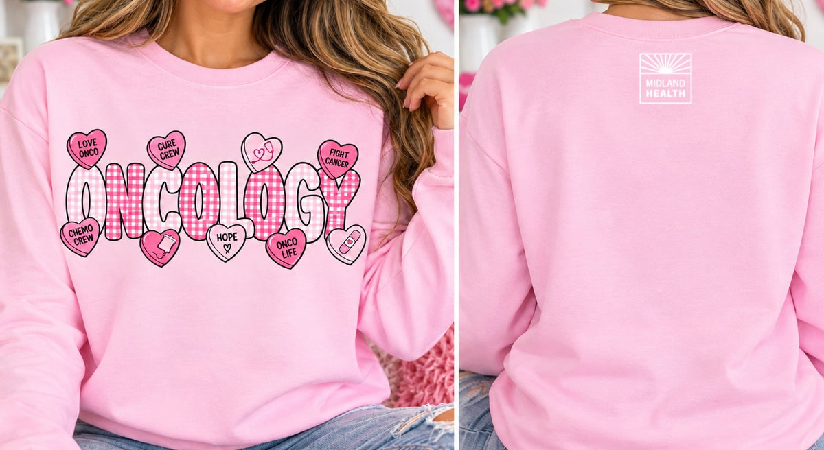 Oncology pink checkered