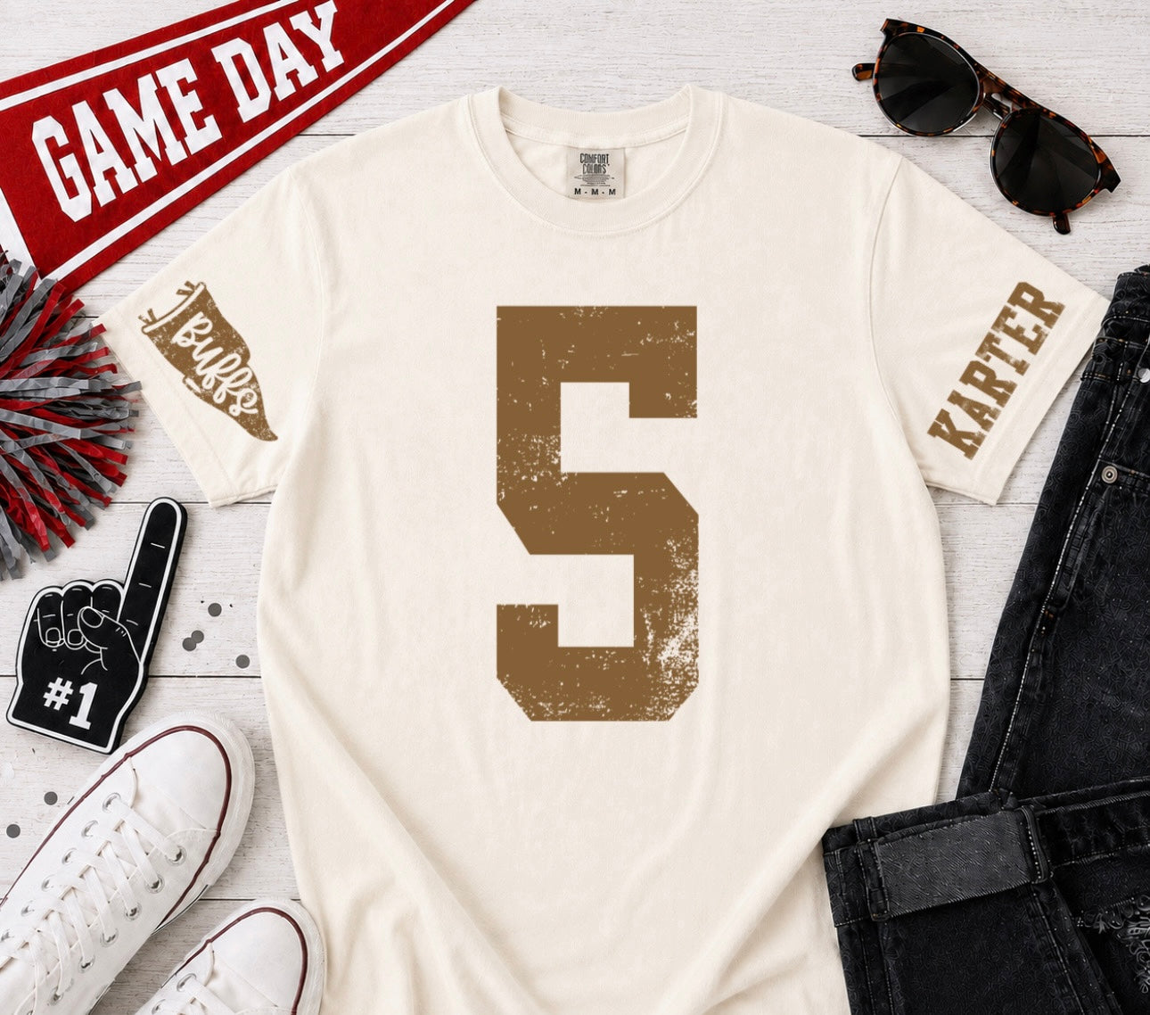 Personalized Game Day Spirit Tee