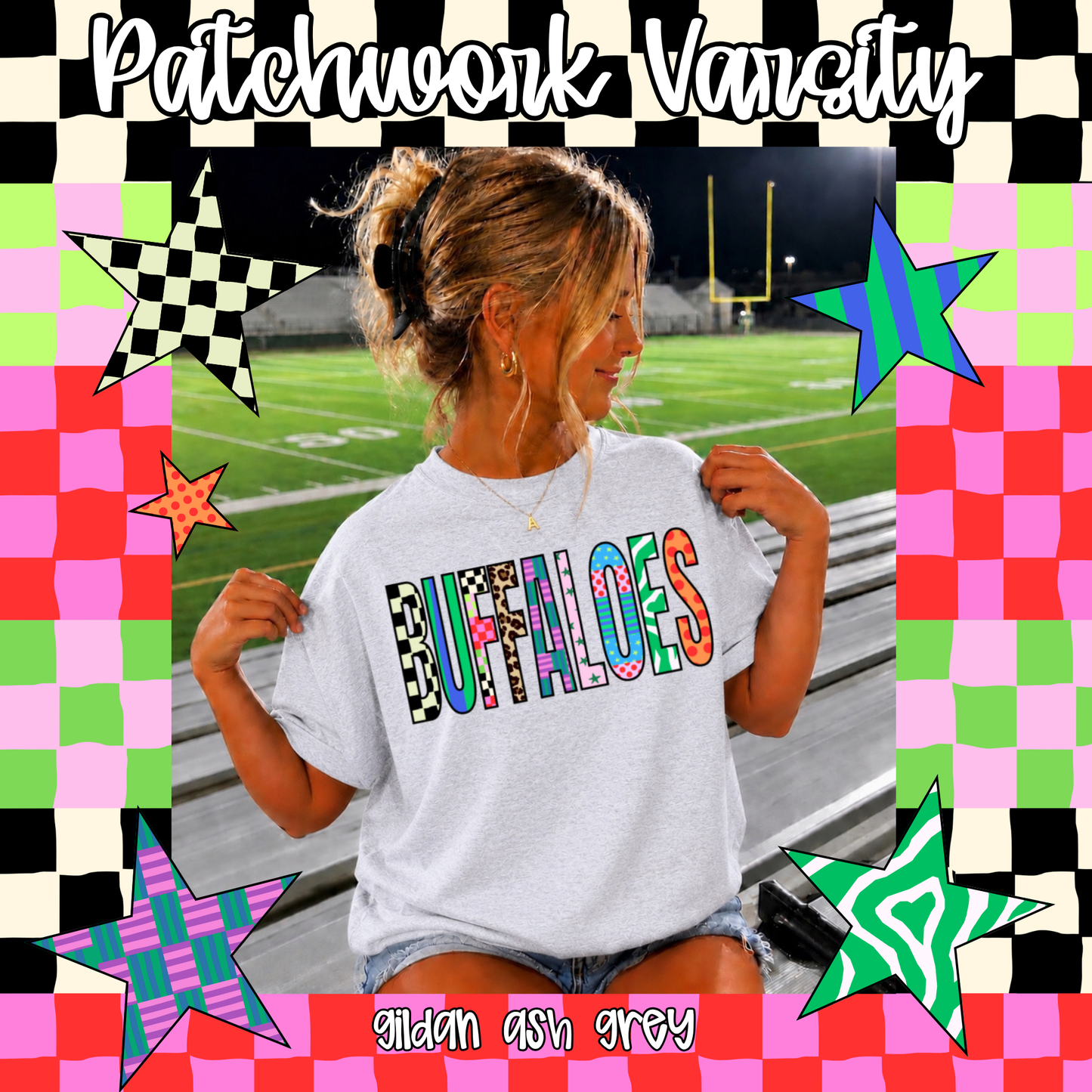 PATCHWORK VARSITY-Buffaloes