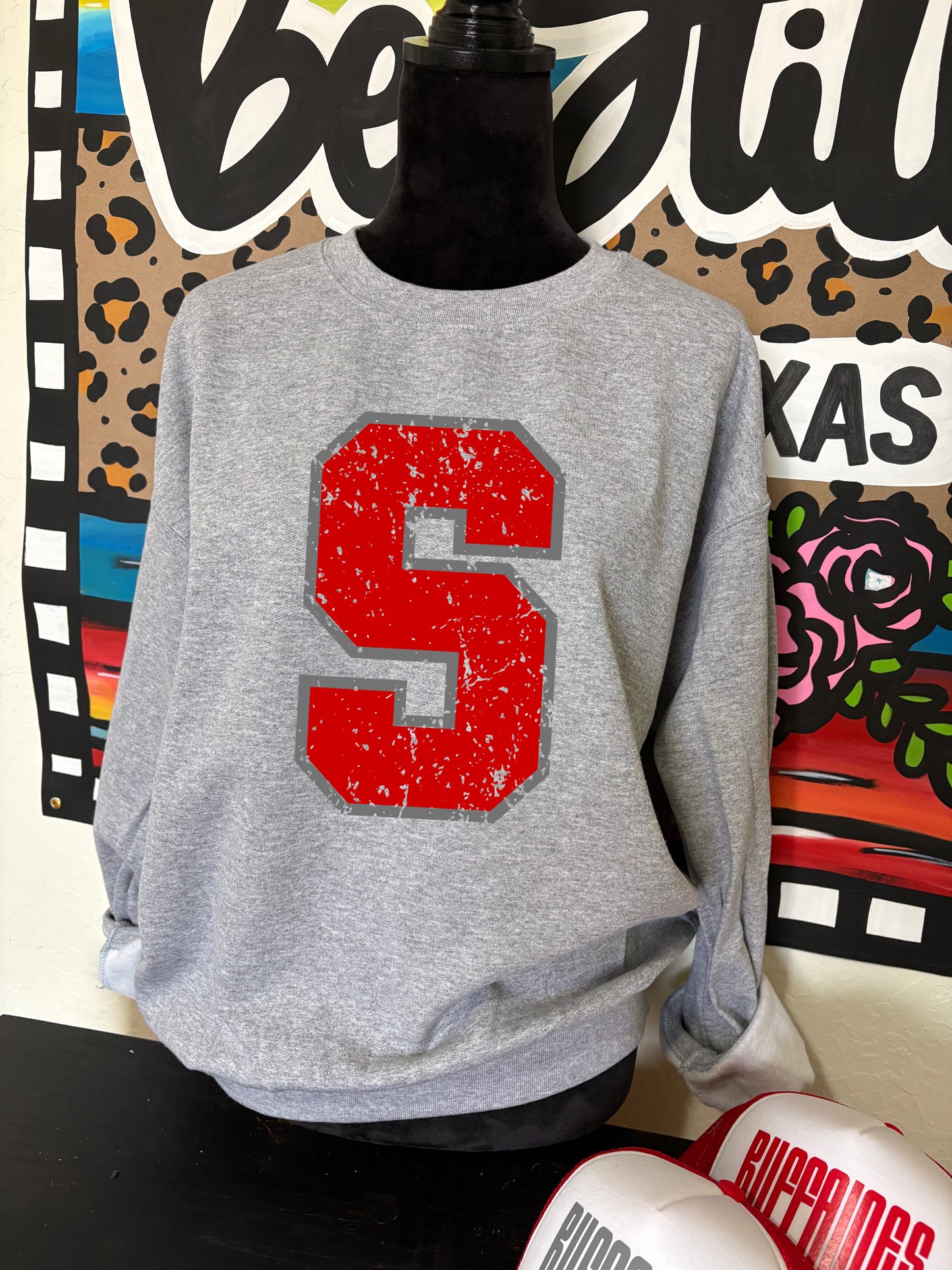 Distressed Varsity Letter