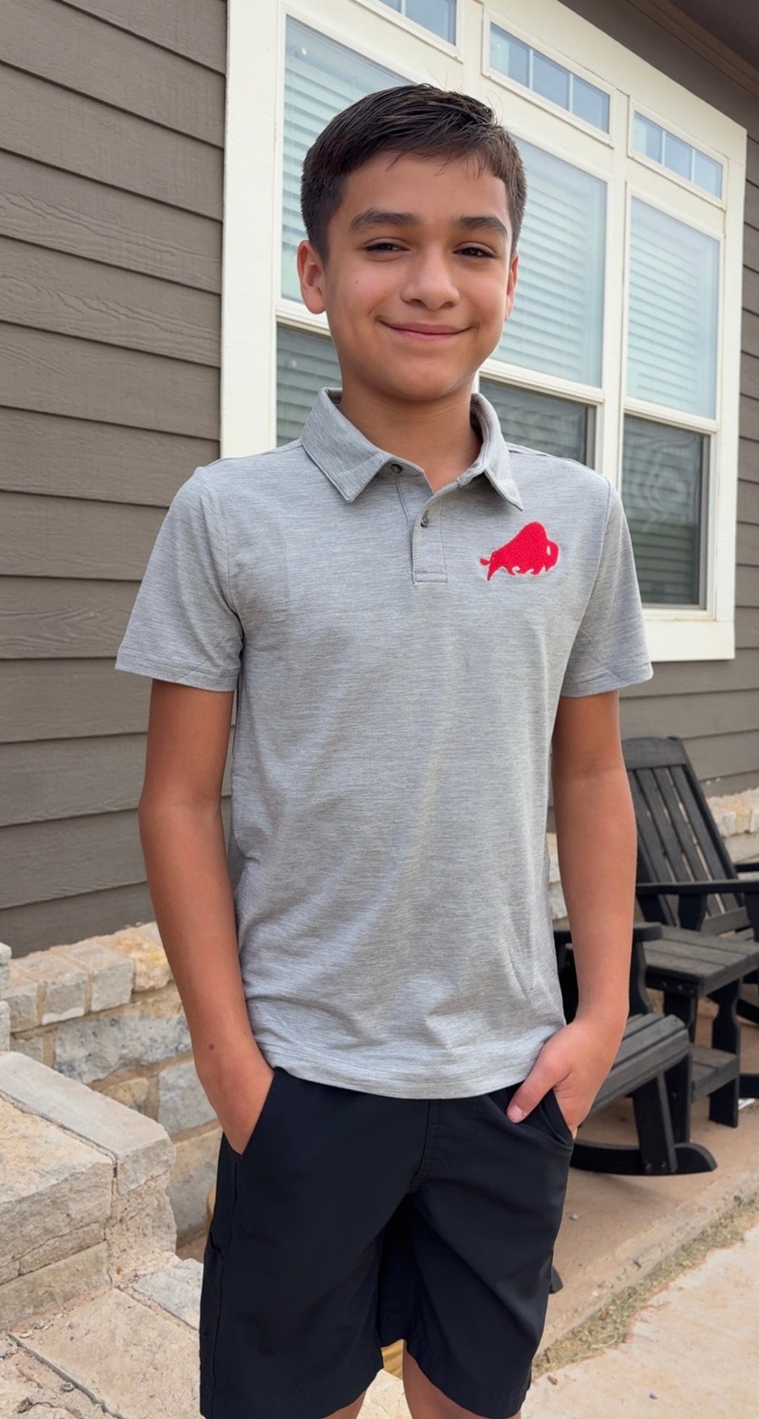Soft Polo-Embroidered Buffalo￼(PreOrder closes July 11th)