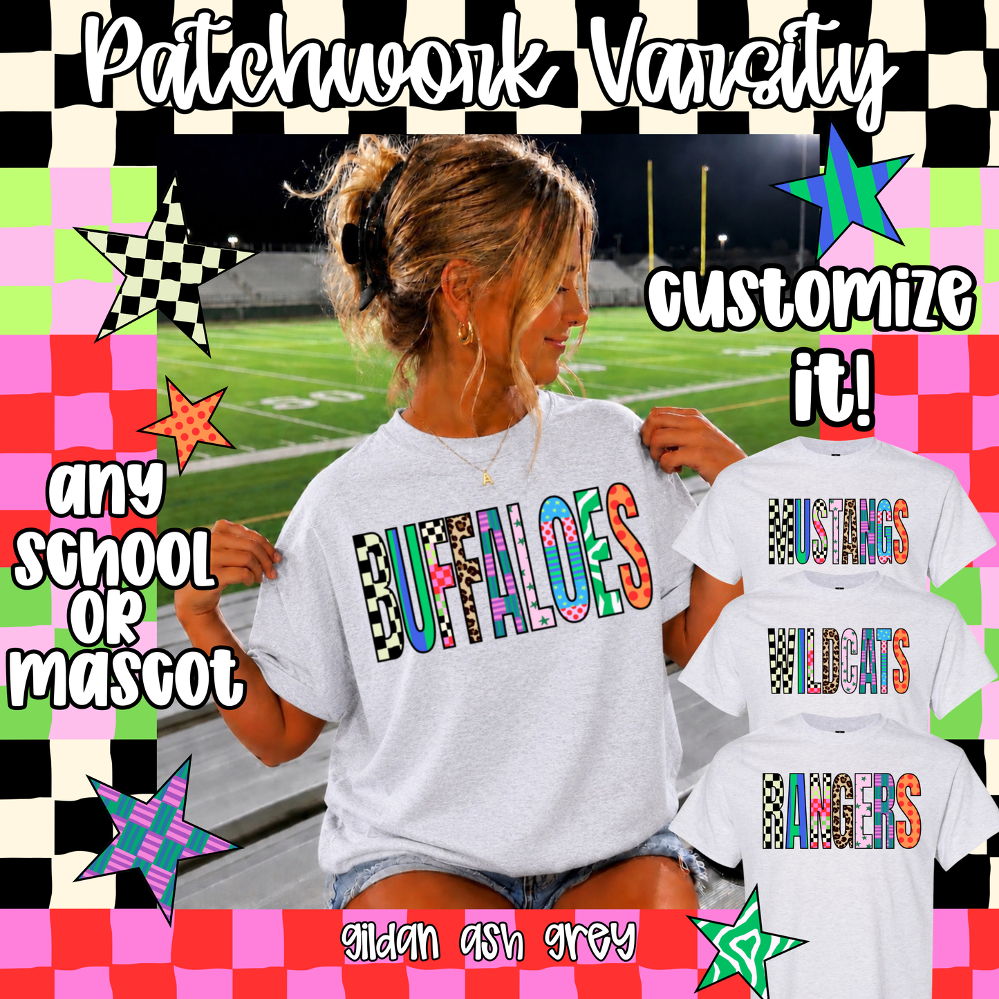 PATCHWORK VARSITY-Custom