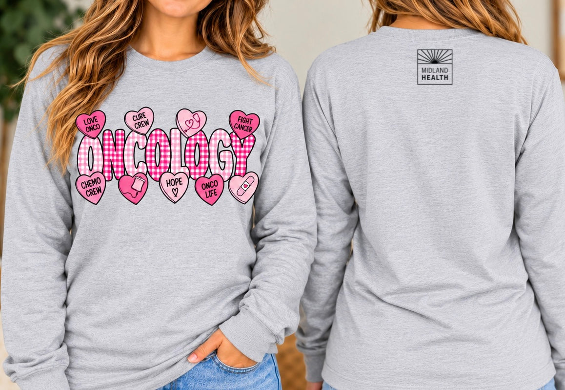 Oncology pink checkered