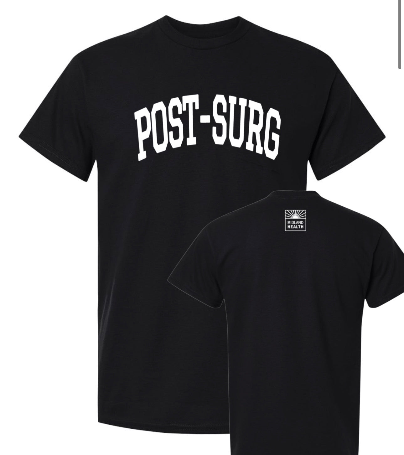 POST-SURG / small MMH logo on back