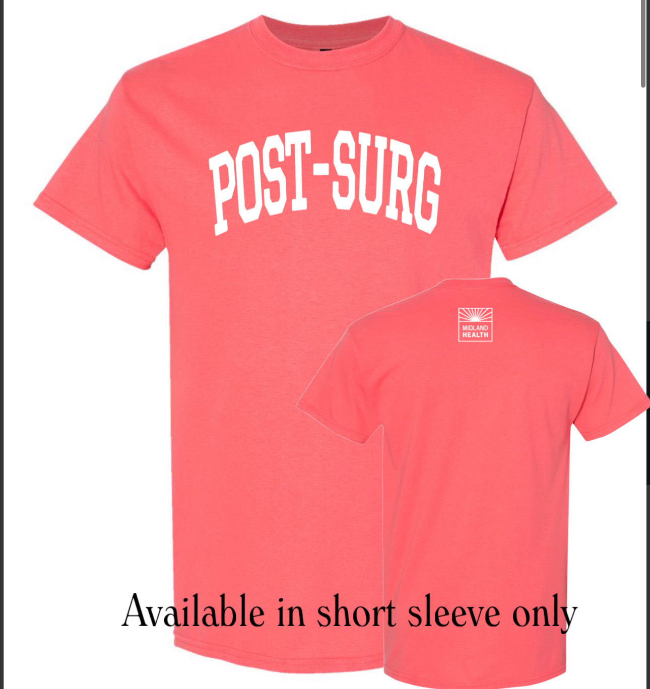 POST-SURG / small MMH logo on back