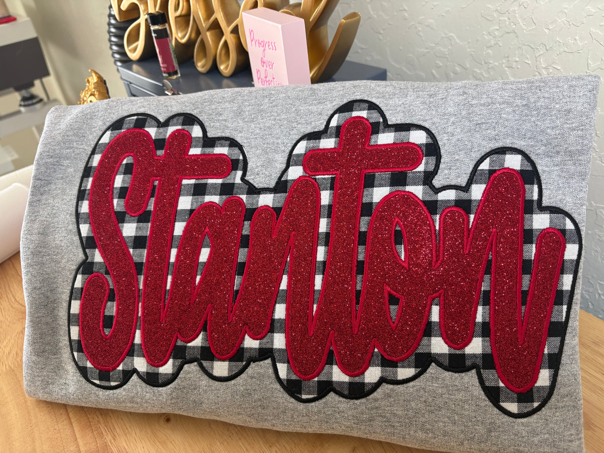 Embroidered Glitter Stanton