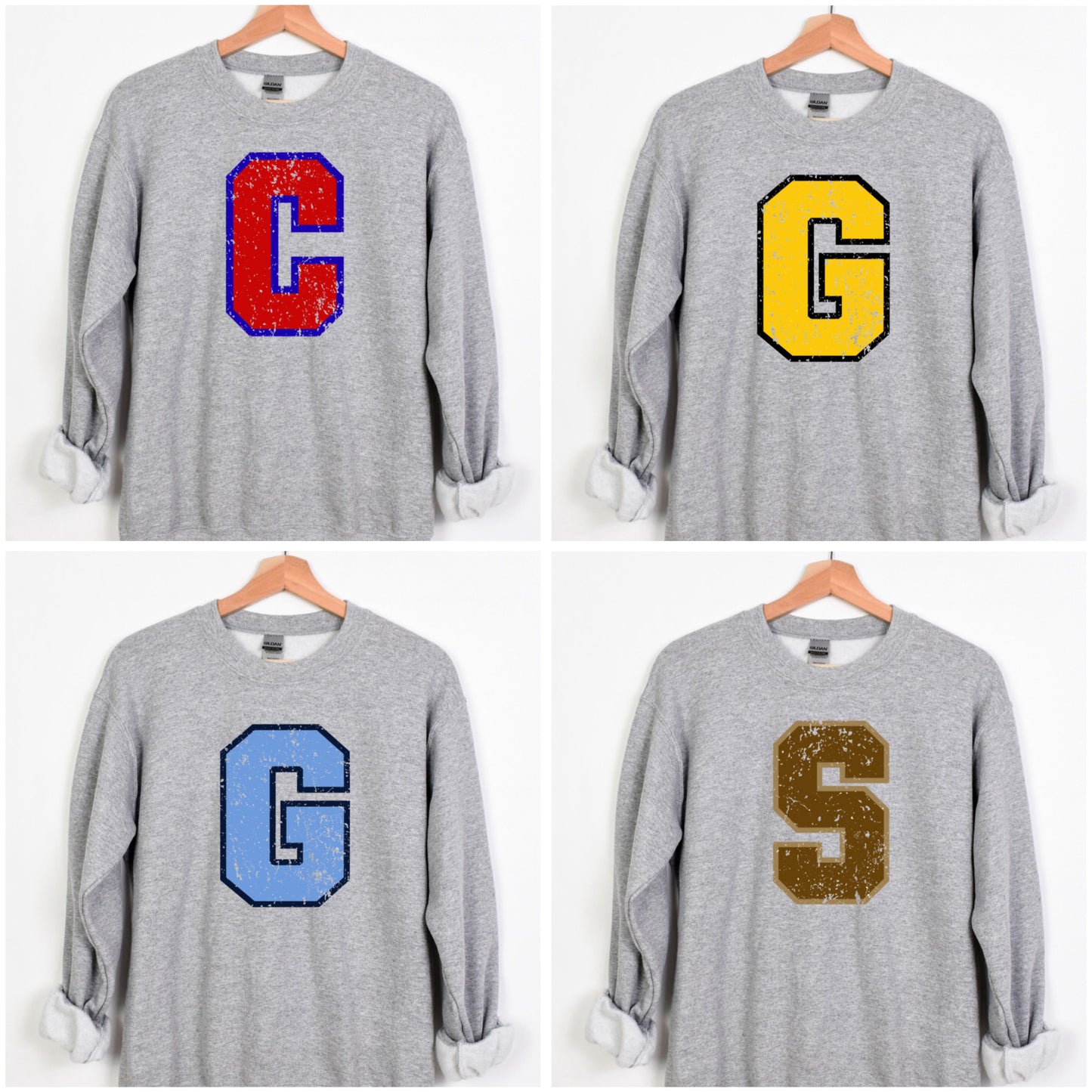 Distressed Varsity Letter
