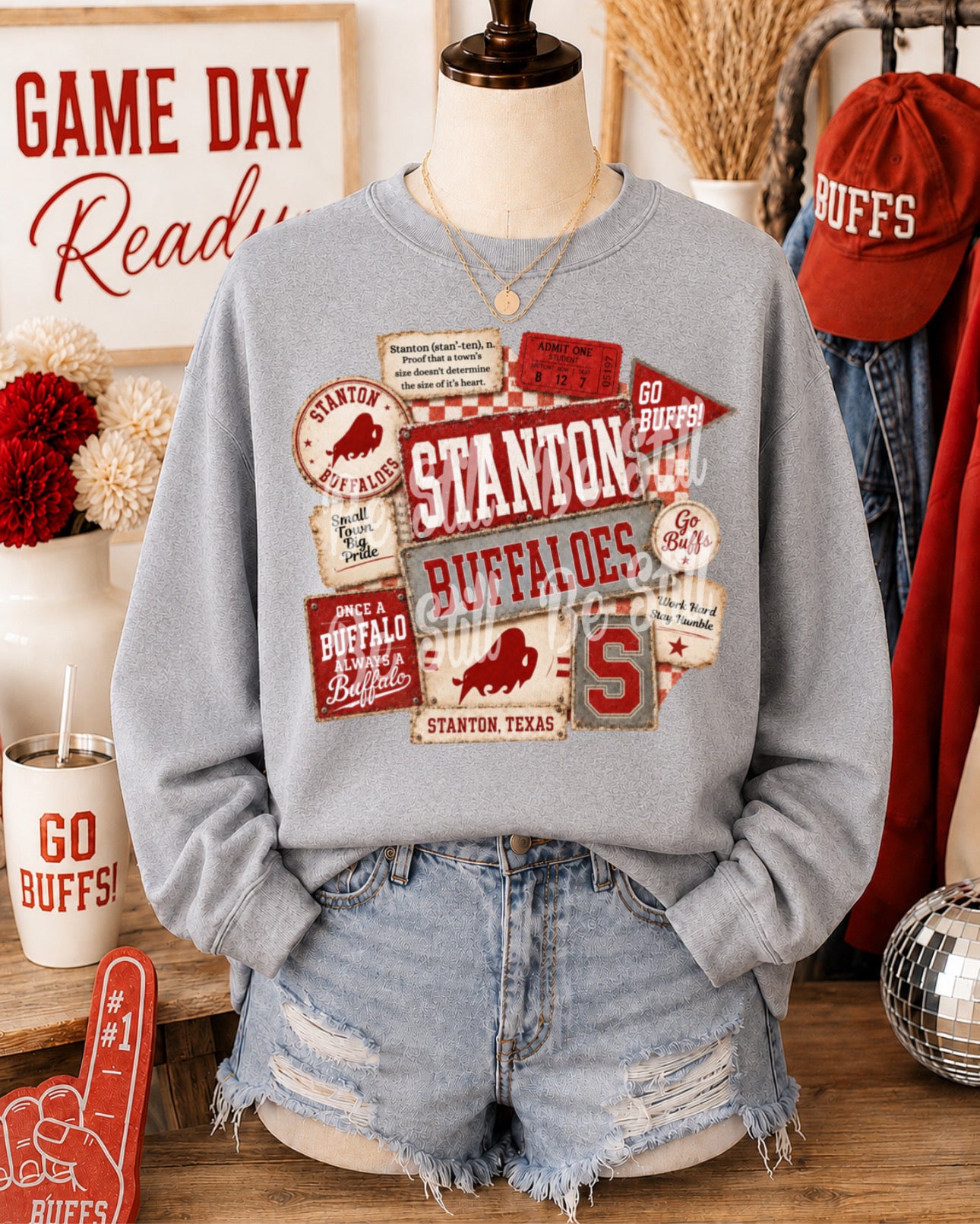 Vintage Buffaloes Collage
