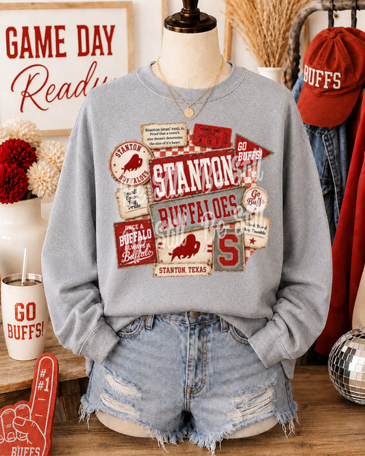 Vintage Buffaloes Collage