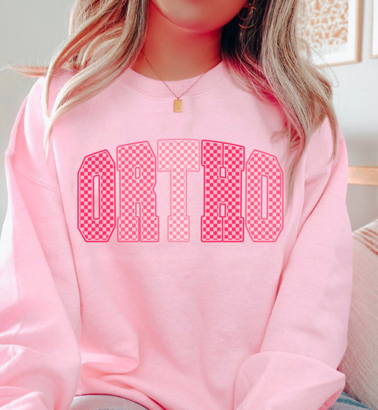 PINK CHECKERED ORTHO
