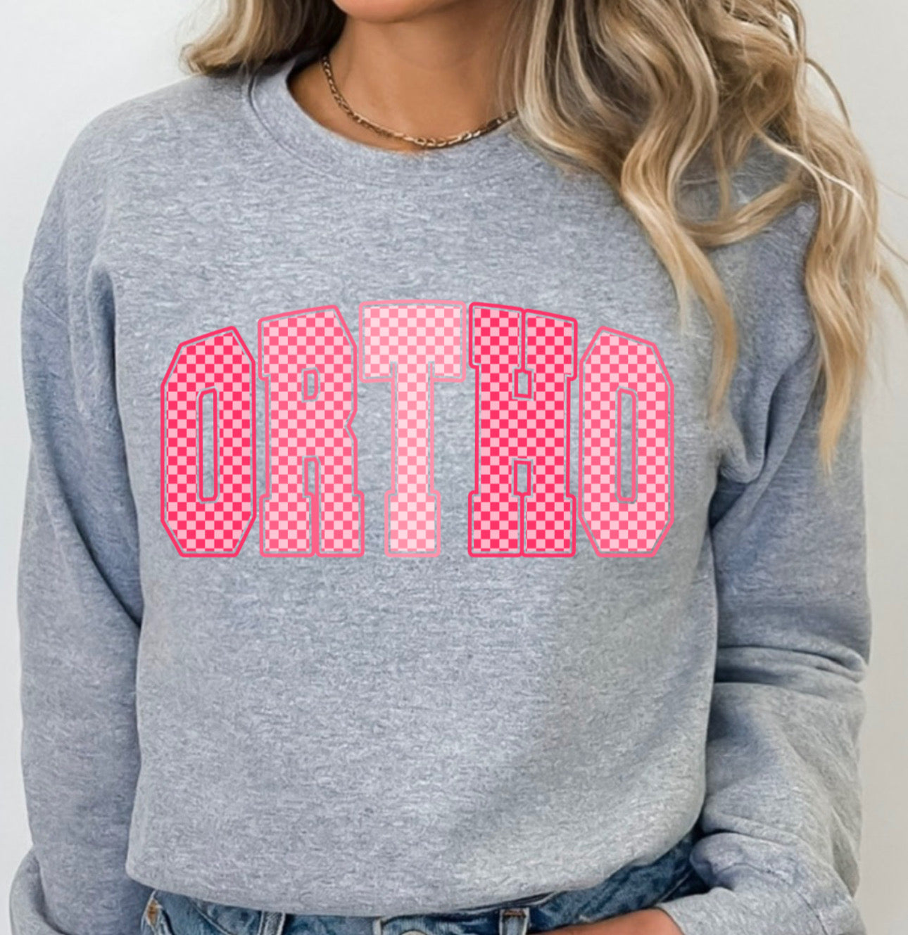 PINK CHECKERED ORTHO